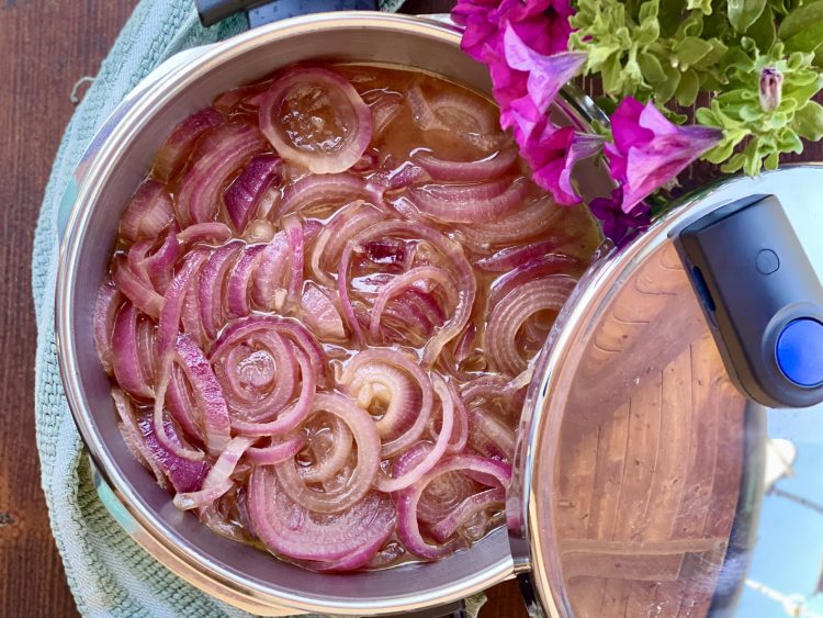 confit d’oignons en cocotte-minute