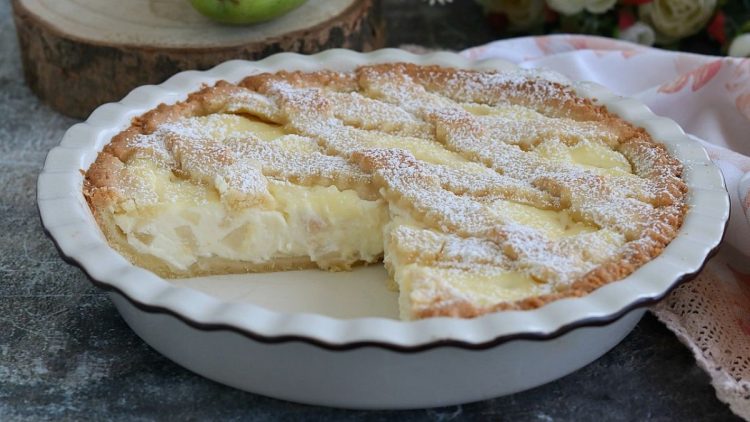 Tarte à la ricotta et poires