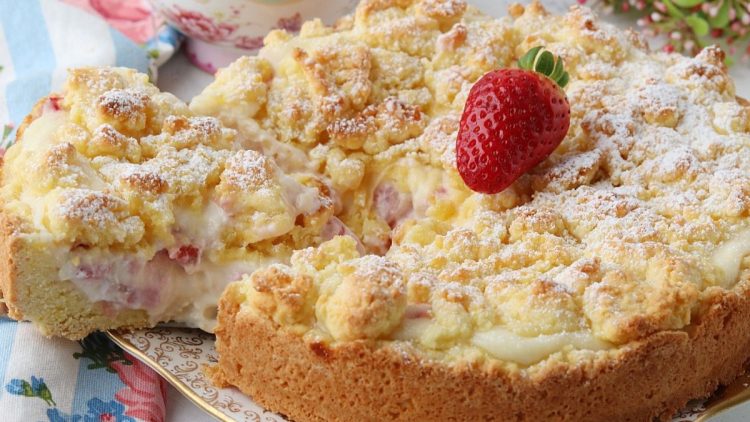 tarte sbriciolata mascarpone et fraises