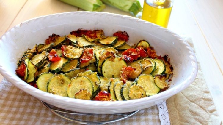 Courgettes gratinées à l'origan