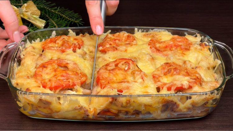 gratin de poulet aux légumes