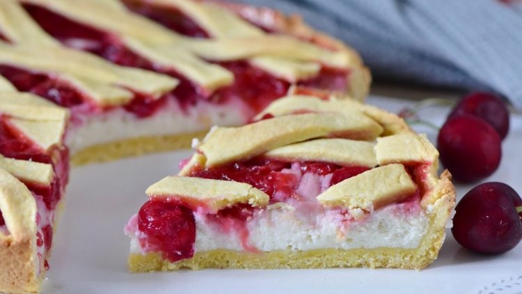 tarte à la ricotta et aux cerises 