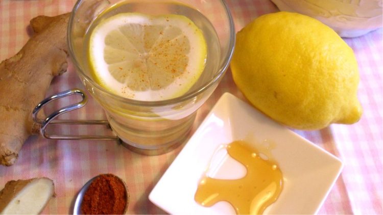 boisson détox citron, piment et gingembre