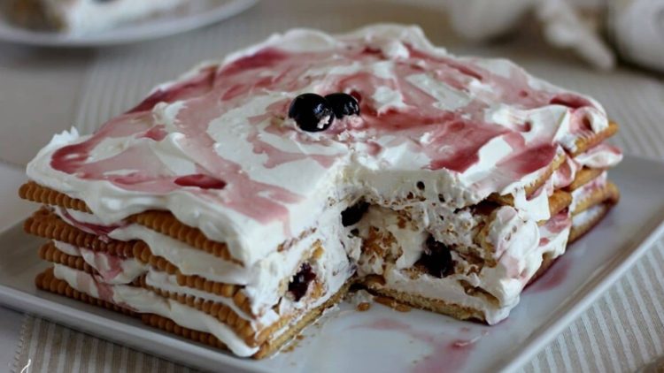 Gâteau aux biscuits et mascarpone