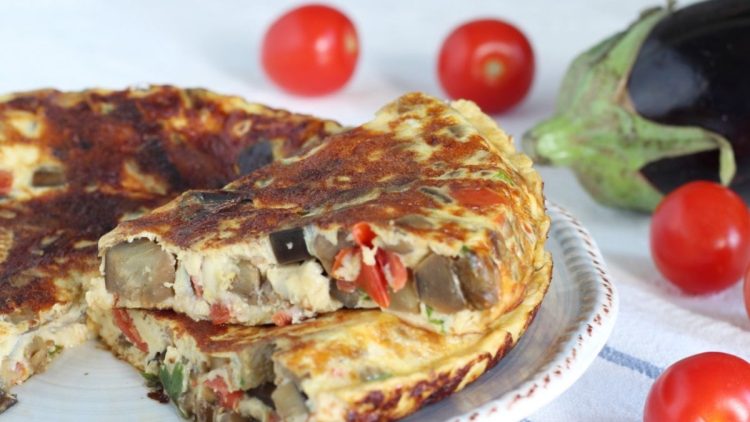 omelette à l’aubergine