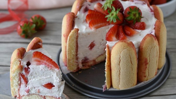 charlotte aux fraises et mascarpone