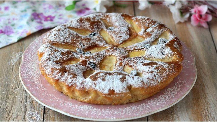 Tarte aux pommes sans œufs