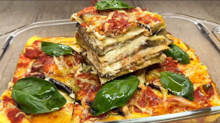 lasagnes d'aubergines à la tomate