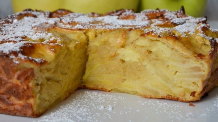 Gâteau fondant aux pommes