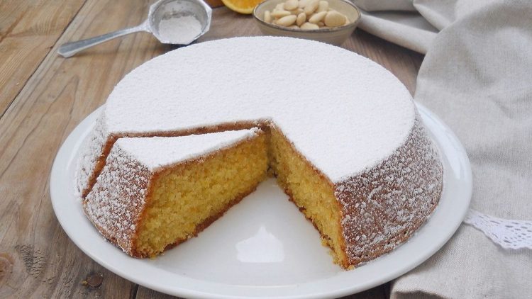 gâteau caprese à l'orange