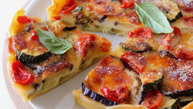 Tarte courgettes aubergines et galbanino