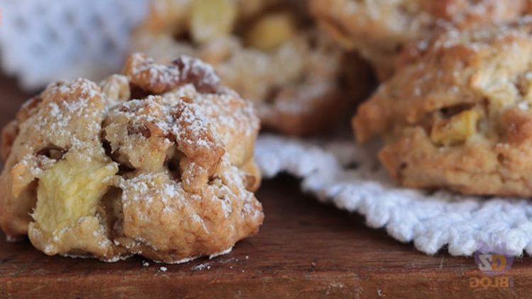 biscuits aux pommes et noix