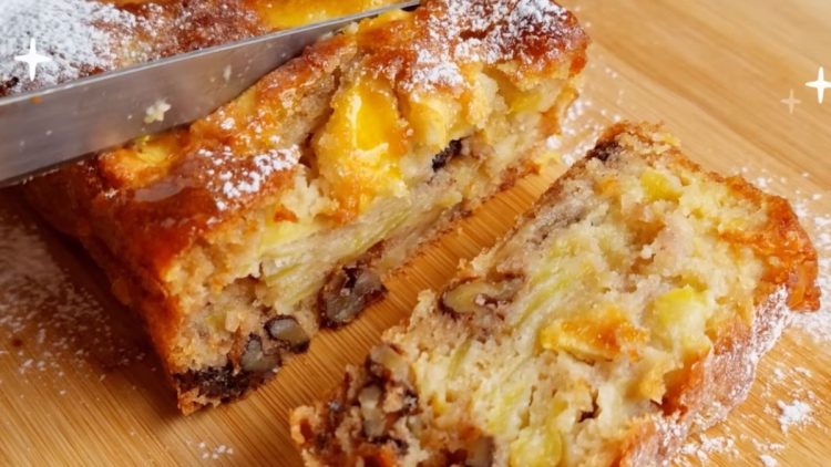 cake aux pommes et aux noix