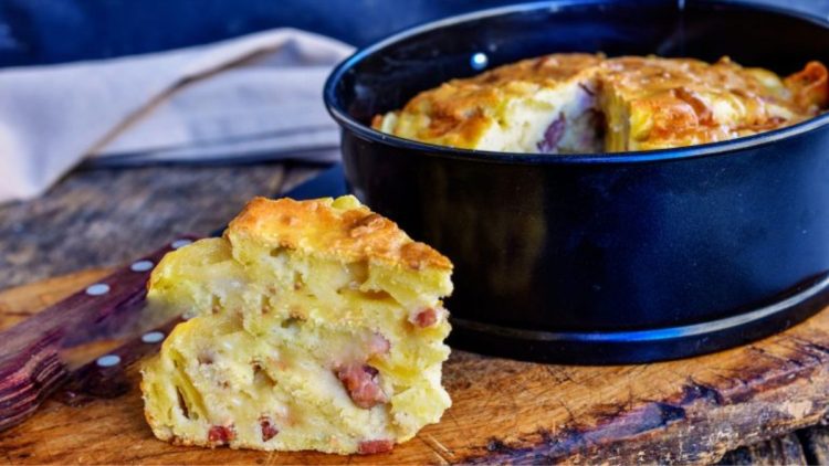 gâteau salé de pommes de terre moelleux