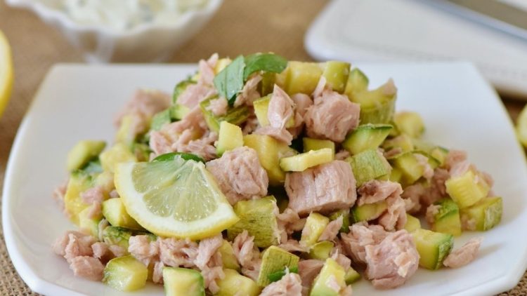 salade de courgette au thon  