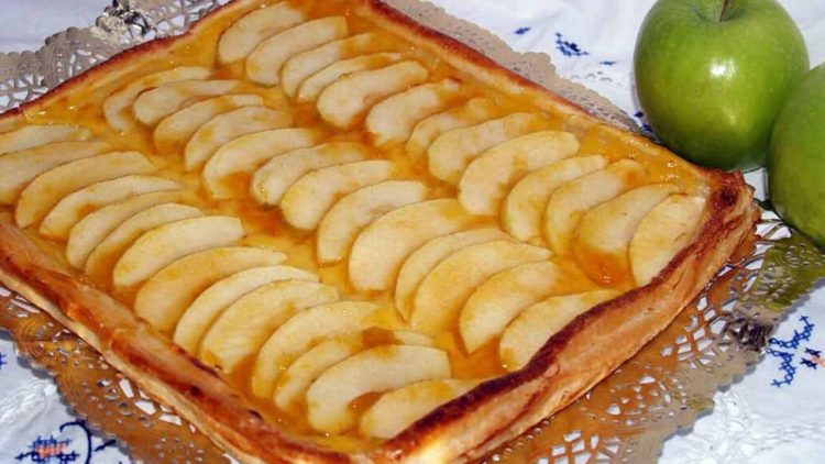 Tarte flan aux pommes