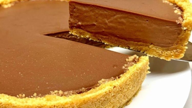 tarte au chocolat sans cuisson et sans gélatine