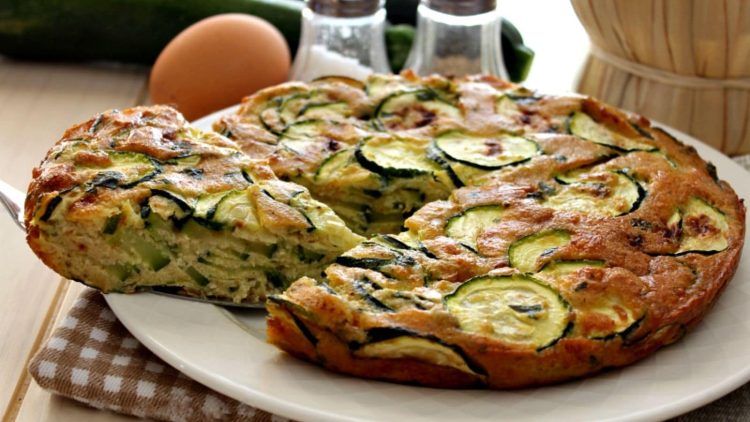 Omelette de courgettes au four