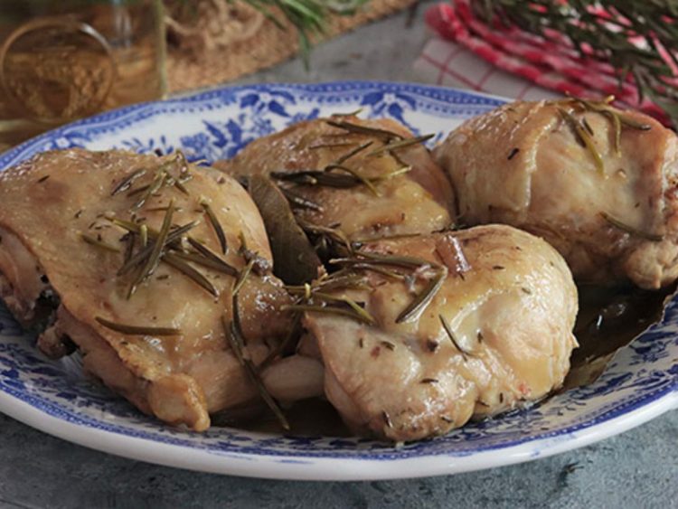 poulet au vin blanc