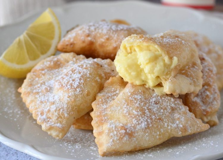 raviolis sucrés à la ricotta et à la crème pâtissière  