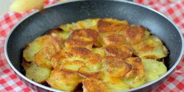 omelette aux pommes de terre à la calabraise