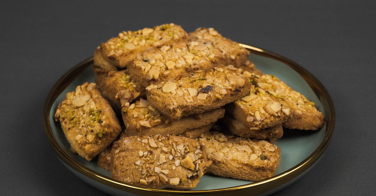 délicieux biscuits aux amandes et à l'orange, parfaits pour une pause gourmande avec une touche d'agrumes.