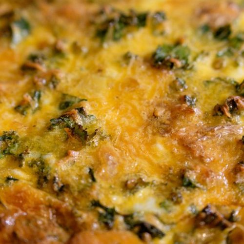 Quiche sans pâte au brocoli, boursin et jambon : recette facile et savoureuse