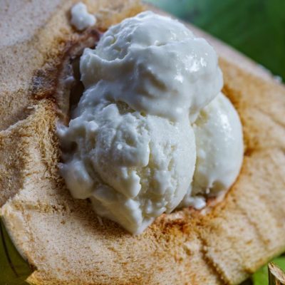 découvrez une glace à la noix de coco onctueuse et rafraîchissante, aux saveurs tropicales irrésistibles. le dessert parfait pour se régaler.